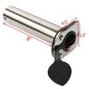 Amarine Made 4 Pack of Stainless Steel Flush Mount Rod Holders with Rubber Cap, Liner, Gasket (90 Degree Rod Holders) view 2