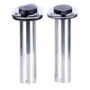 Amarine Made 4 Pack of Stainless Steel Flush Mount Rod Holders with Rubber Cap, Liner, Gasket (90 Degree Rod Holders) view 4