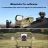 CVLIFE 1X22X33 Red Green Dot Sight, Reflex Sight for 20mm Picatinny Rail, Sand view 3