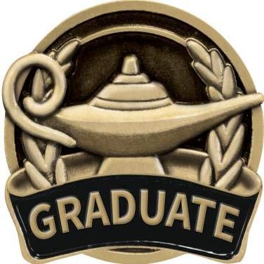 1" Graduation Pin, Academic Achievement Graduate Lapel Pin, Great Education Awards 30 Pack Prime