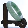 2.30"(58.6mm) China Certified Grade A Nature Hisui Jadeite Jade Light Green Women's Bangle Bracelets 9382 view 2