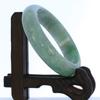 2.30"(58.6mm) China Certified Grade A Nature Hisui Jadeite Jade Light Green Women's Bangle Bracelets 9382 view 4