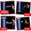 PROLAST 4 ft 80lb Heavy Boxing Punching Bag, Muay Thai, MMA, Strength Training Equipment, Hanging, Unfilled, with D-Ring, Rhino Logo, Blue/Yellow view 2
