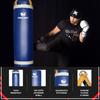 PROLAST 4 ft 80lb Heavy Boxing Punching Bag, Muay Thai, MMA, Strength Training Equipment, Hanging, Unfilled, with D-Ring, Rhino Logo, Blue/Yellow view 3