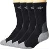 Columbia Men's 4 Pack Wool Crew Socks, Black, 6-12 US view 2