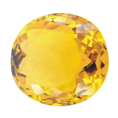 11 Carat Natural Oval Citrine GLI Certified Gemstone