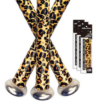 ALIEN PROS Bat Grip Tape 0.5MM for Baseball (3 Grips) Precut and Pro Feel Bat Tape Replacement for Old Baseball bat Grip Wrap Your Bat for an Epic Home Run (3 Grips, Jaguar)