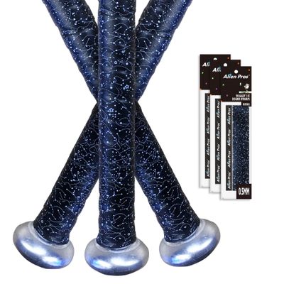 ALIEN PROS Bat Grip Tape 0.5MM for Baseball (3 Grips) Precut and Pro Feel Bat Tape Replacement for Old Baseball bat Grip Wrap Your Bat for an Epic Home Run (3 Grips, Magic)