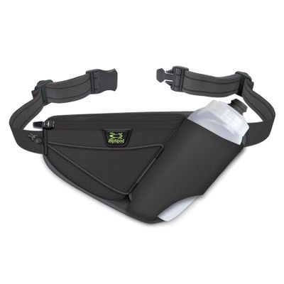 Amphipod Profile-Lite 20 Bottle Pack, Runners Waist & Hydration Belt, 5K/10K, Endurance & Ultra Running, Men & Women (20 oz.) - Charcoal - 20 oz
