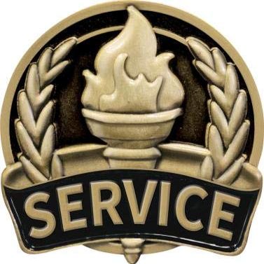1" Service Pin, Academic Achievement Service Lapel Pin, Great Education Awards 100 Pack