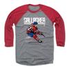500 LEVEL Brendan Gallagher Tee Shirt (Baseball Tee, XXX-Large, Red/Heather Gray) - Montreal Raglan Tee - Brendan Gallagher Hyper R WHT view 1