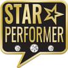 Crown Awards 1" Star Performer Lapel Pin, Star Performance Recognition Chat Pins with Rhinestones 20 Pack Prime view 1