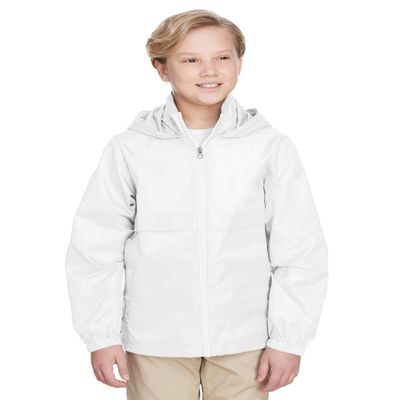 Team 365 Youth Zone Protect Lightweight Jacket S WHITE