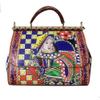 Nal Sur Luxury Italy Brand Ethnic Flower Print Bag Leather Lady Handbag Women's Colorful Shoulder Bag view 1