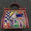 Nal Sur Luxury Italy Brand Ethnic Flower Print Bag Leather Lady Handbag Women's Colorful Shoulder Bag view 2