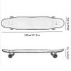 REMIGHTELY BRIGHT 47-inch Flash Wheel Dance Board, Beginner Professional Skateboard, Longboard, Adult 4 Wheel Skateboard (Color : A) view 2