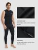 Lemorecn Mens Wetsuits Top Premium Neoprene 3mm Zipper Diving Vest (2095black3XL) view 3