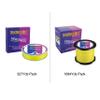 Braided Fishing Line Abrasion Resistant Superline Zero Stretch&Low Memory Extra Thin Diameter Yellow 1094Yds,100LB view 2