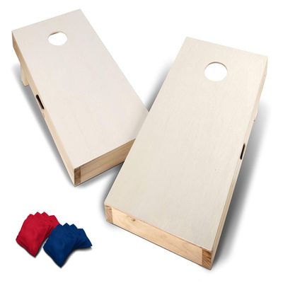 Backyard Champs 2' x 4' Tournament Approved Wood Cornhole Set (8 Bags Included)