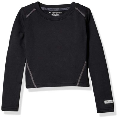 Terramar Kids & Baby Toddler Crew, Onyx, 3T