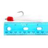 10 Pieces 5/0 Shrimp Flying Hooks with White Shiny Krystal Flash and Fluoro Fibre view 2