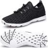 DOUSSPRT Women's Water Shoes Quick Drying Sports Aqua Shoes Blackwhite Size 8 view 1