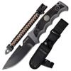 Tac-Force Fixed 4.5 in Blade Gray Rubber Handle view 1