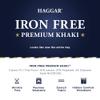 Haggar Men's Iron Free Khaki Classic Expandable Waistband Casual Pant Pants, Charcoal Heather, 36 x 34 view 4