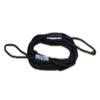 Boat Throw Rope- Double Braided Nylon Rope, Stitched Loops and Floats by Boat Lines and Dock Ties (Black 2 Loop, 15 feet) view 1