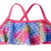 Infant Girls Mermaid Print Pink Sizzle 2 Piece Bikini Swimsuit - 12 Months view 2