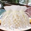 ShineBear 50pcs/lot Organza Gift Bag 7 * 9cm Wedding Favors and Gifts Wedding Candy Box for Guests Jewelry Pouch Bags Event Party Supplies - (Color: Dark LUE) view 4