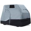 Explore Land Weatherproof 2 Passengers Golf Cart Cover with Driver Side Door and Back Side Zipper Window Fits for Most Brand Cart (Gray&Black) view 1