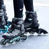 Rollerblade Zetrablade Women's Adult Fitness Inline Skate, Black and Light Blue, Performance Inline Skates view 2