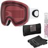 Oakley Flight Deck XM Snow Goggle (Matte White Frame/Prizm Torch Iridium Lens) with Lens Cleaning Kit view 1