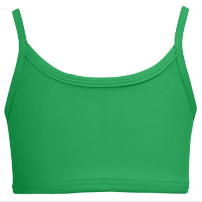 Made in USA Little Girls Bikini Top for Girls UPF50+ Sun Protection Toddler Bathing Suit Rash Guard for Beach Pool Swimwear, Elf, 2T
