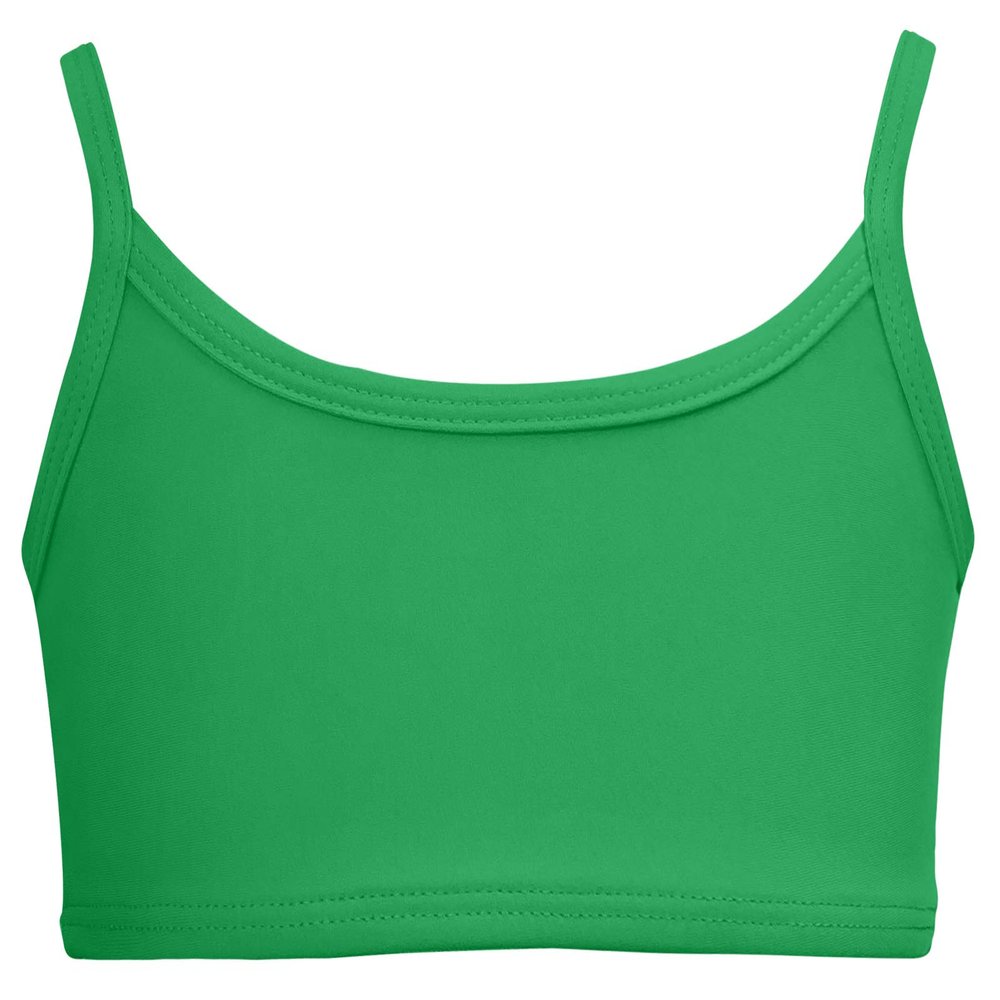 Made in USA Little Girls Bikini Top for Girls UPF50+ Sun Protection Toddler Bathing Suit Rash Guard for Beach Pool Swimwear, Elf, 2T