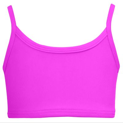 Made in USA Little Girls Bikini Top for Girls UPF50+ Sun Protection Toddler Bathing Suit Rash Guard for Beach Pool Swimwear, Deep Purple, 4T