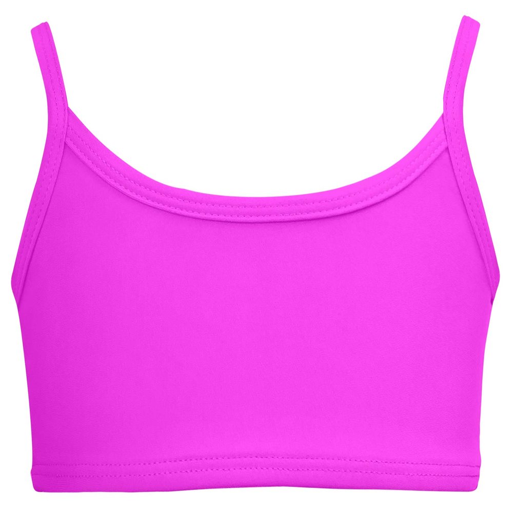 Made in USA Little Girls Bikini Top for Girls UPF50+ Sun Protection Toddler Bathing Suit Rash Guard for Beach Pool Swimwear, Deep Purple, 4T