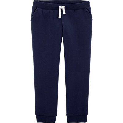 OshKosh B'Gosh girls Logo Fleece Sweatpants, Ny Navy, 2T US