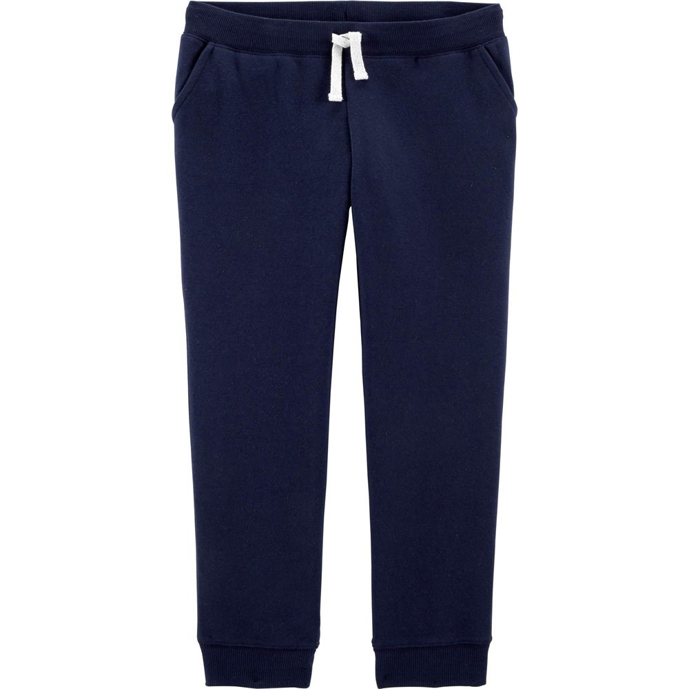 OshKosh B'Gosh girls Logo Fleece Sweatpants, Ny Navy, 2T US