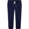 OshKosh B'Gosh girls Logo Fleece Sweatpants, Ny Navy, 2T US view 1