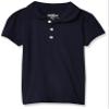 OshKosh B'Gosh Girls' Little Short Sleeve Uniform Polo, Navy, 4 view 1