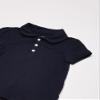 OshKosh B'Gosh Girls' Little Short Sleeve Uniform Polo, Navy, 4 view 2