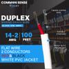 14 Gauge 2 Conductor Marine Wire - 100 ft Duplex Flat Marine Grade Wire Tinned Copper Oxygen-Free Insulated - 14/2 AWG UL 1426 Standard PVC Wire for Boat, Automotive, Speakers, Camper & Trailers view 2