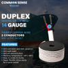 14 Gauge 2 Conductor Marine Wire - 100 ft Duplex Flat Marine Grade Wire Tinned Copper Oxygen-Free Insulated - 14/2 AWG UL 1426 Standard PVC Wire for Boat, Automotive, Speakers, Camper & Trailers view 3