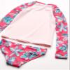 Kanu Surf Girls' Long Sleeve Rashguard UPF 50+ Two Piece Swim Set, Charlotte Pink, 6 view 2