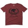 0143. Spartan Molon Labe Military Patriotic Greek Helment Graphic for Men T Shirt (Maroon, 2X Largel)