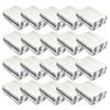 888 Display USA 25 Silver Foil Cotton Charm Jewelry Boxes Gift Display 2 1/8" x 1 5/8" x 3/4" (Silver) view 1