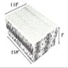 888 Display USA 25 Silver Foil Cotton Charm Jewelry Boxes Gift Display 2 1/8" x 1 5/8" x 3/4" (Silver) view 2