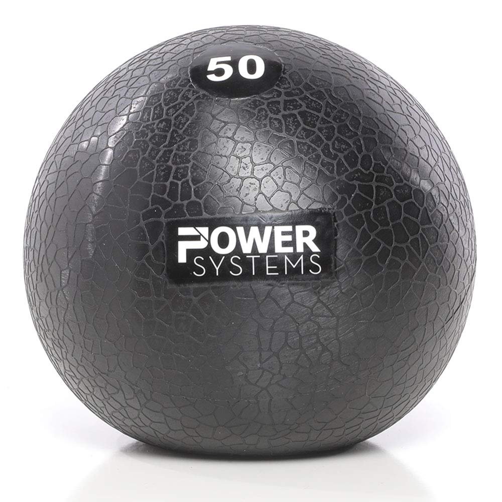 Power Systems MEGA Slam Ball Prime, 50 Pounds (25528),Black